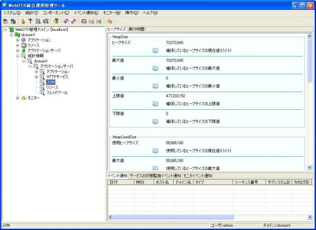 Javaプロセスの監視・管理 | 構築・運用| WebOTX Application Server Manual | NEC