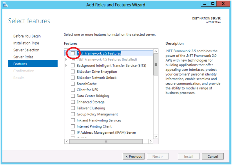 Select Features