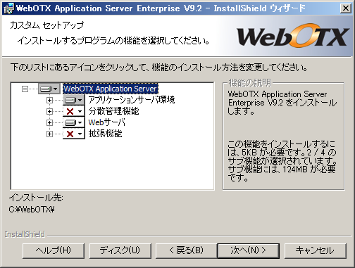 カスタムセットアップ